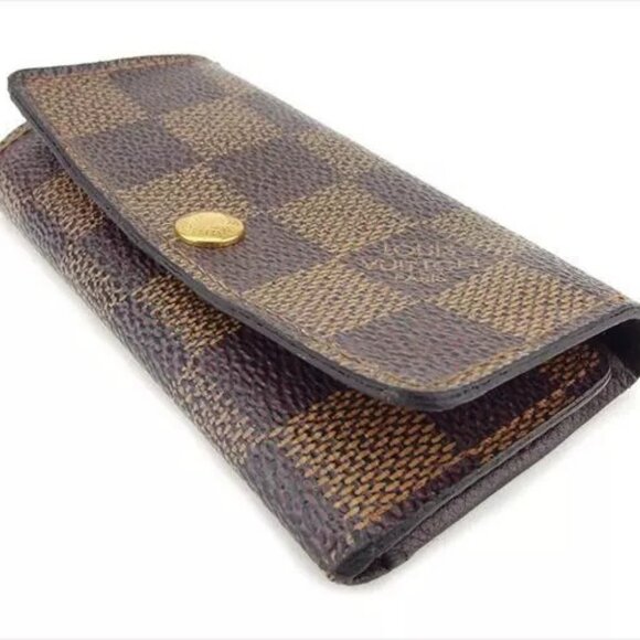 Louis Vuitton Key case Key holder Damier Brown Beige Woman Authentic Used - Picture 1 of 10